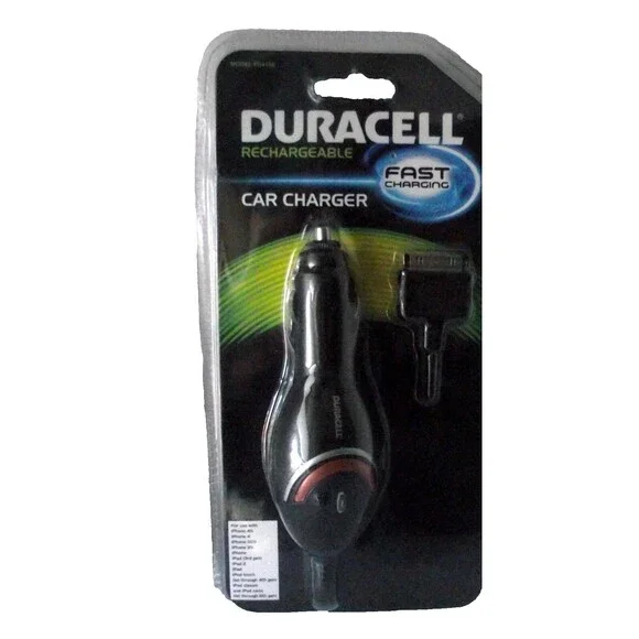 iPhone Car Charger Duracell Rechargeable 4 4s 3GS 3G iPad 2 Touch iPod FD4104 NE