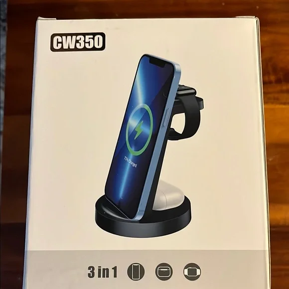 CW350 3-in-1 Wireless Charging Stand - Black