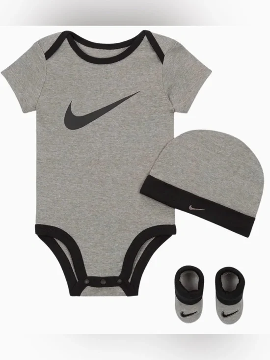 Nike 3 Piece Set- Hat, Bodysuit & Socks -Newborn gift—size 0-6 mo & 6-12 months