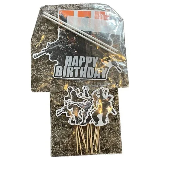 Gaming Gamer Birthday Party Cake Topper & Cupcake Topper