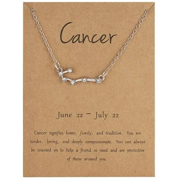 CANCER constellation necklace