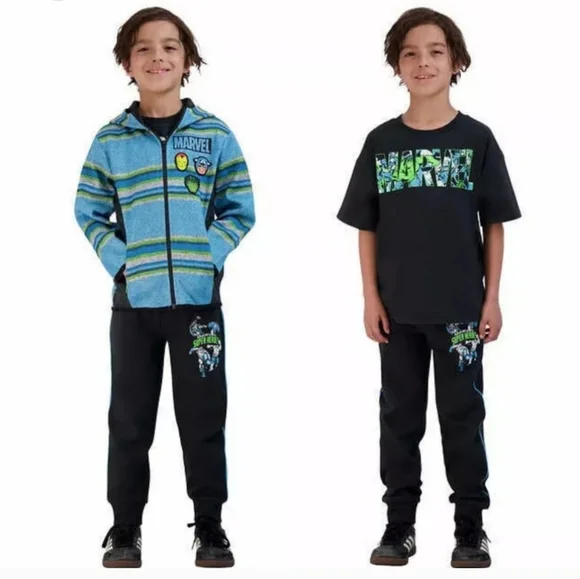Character Kids Boys 3-piece Sweater Fleece Set MARVEL nwt