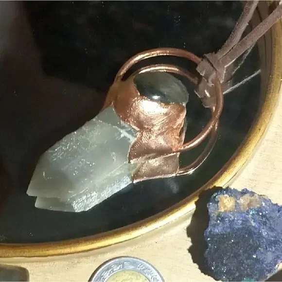 'Hexling' Purple Labradorite Smokey Quartz Amulet