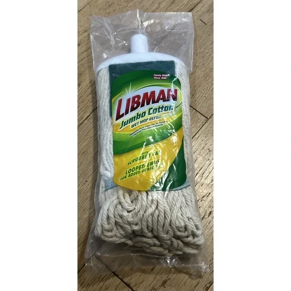 Libman 130 Jumbo 10.5 in. Wet Cotton Mop Refill‎ 1 pk