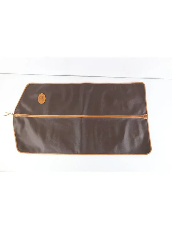 Vintage 70s 80s Aramis The Club Suiter No 1 Faux Leather Suit Bag Cover Brown