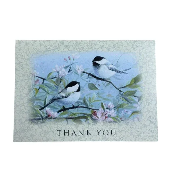 Robert Hautman Art Thank you Greeting Card Birds Nature Wildlife USA Made‎