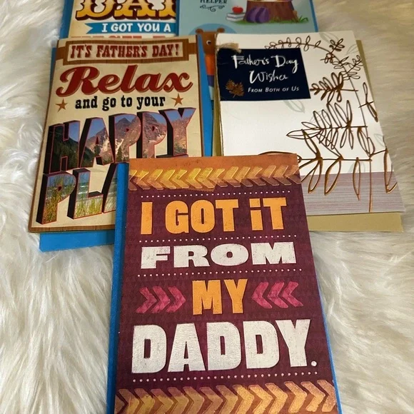 Colorful Father's Day Greeting Card Set