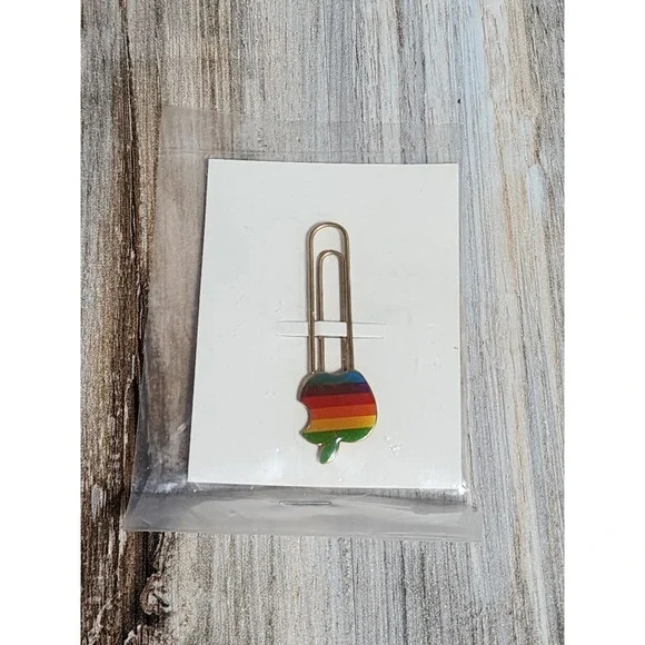 Apple MAC Vintage Apple Extra Large PIN Paperclip Original Design Super‎ RARE