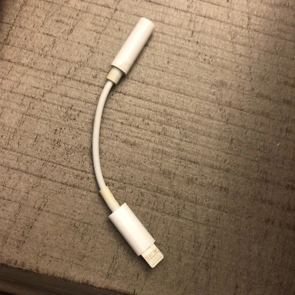 White Audio Adapter Cable