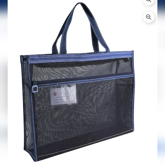 Navy Mesh‎ Tote Bag