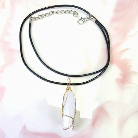 Natural Stone Pendant Necklace​