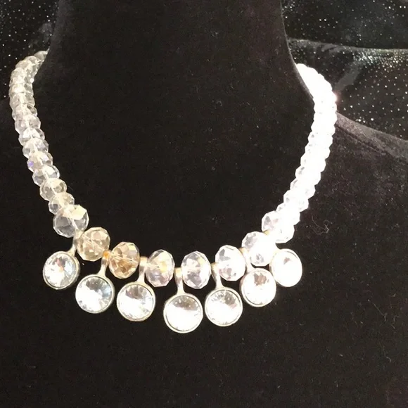 Vintage Clear rhinestones necklace