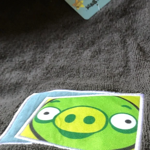 Angry Birds Green Pig Plush  Towel - Green