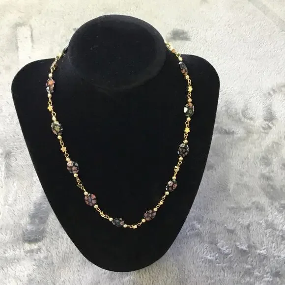 Gold Unique Multi-Bead Necklace