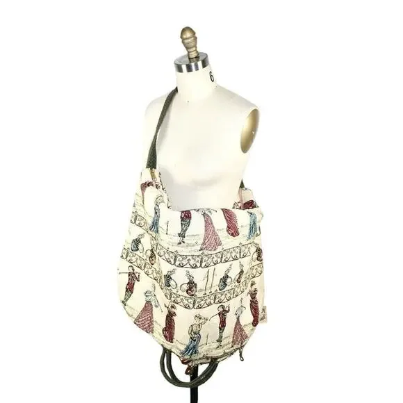 RETRO Red Setter Baggage Clothing Bag Travel Luggage Victorian Tapestry NWT 80s