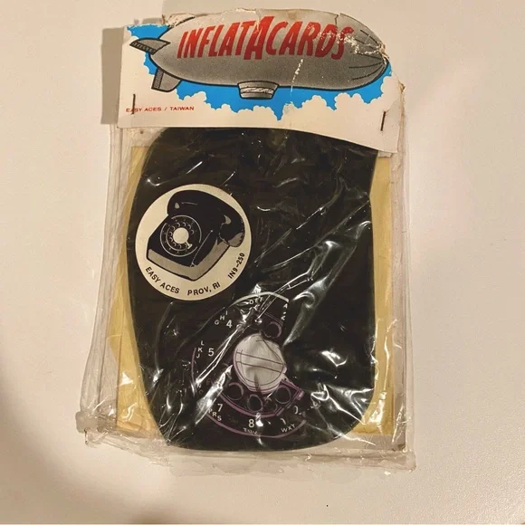 Vintage‎ Inflatacards Inflatable Telephone Card Collectable