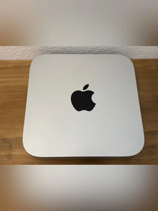 Apple Silver Mini Desktop with Black Accents