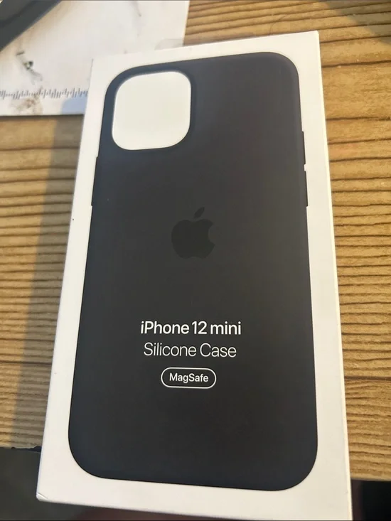 Apple iPhone 12 mini Silicone Case - Black (MagSafe)(New)