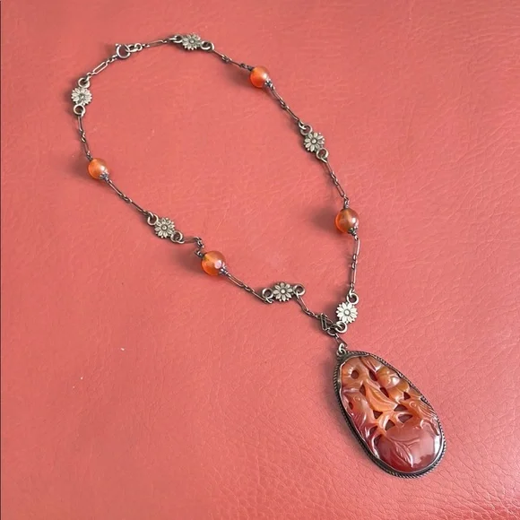 Elegant Brown Pendant Necklace