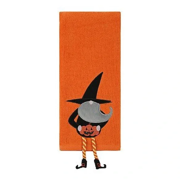 Halloween Witch Gnome Hand Towel NWOT