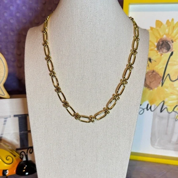 Gold Link Chain Necklace - Women Jewelry