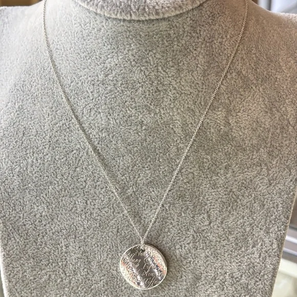 Tiffany & Co. Round Notes Pendant Necklace 16