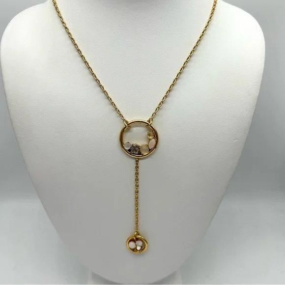 J. Crew Jeweled Hoops Drop Necklace
