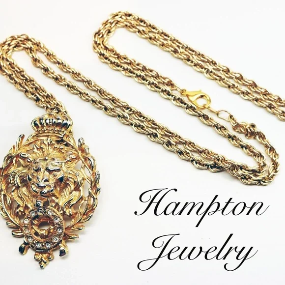 Lion's Head Doorknocker Necklace
