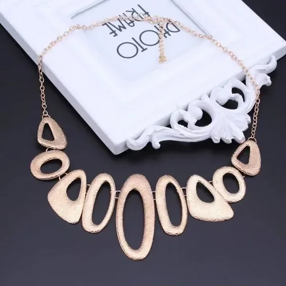 Fashion Steampunk Statement Necklaces Gold Color M