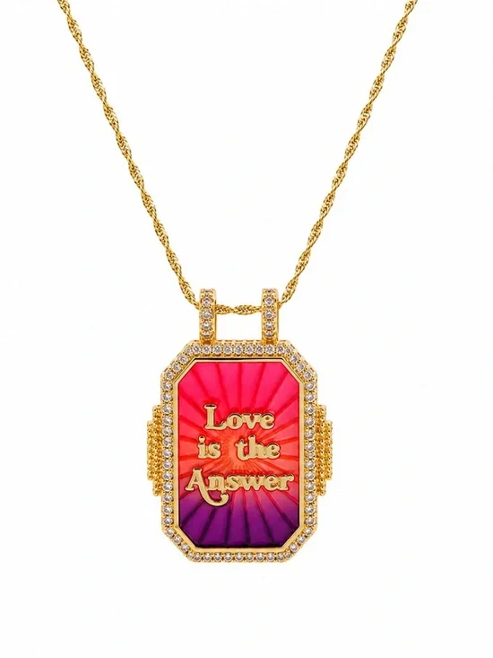 18k “Love is the Answer” Pendant