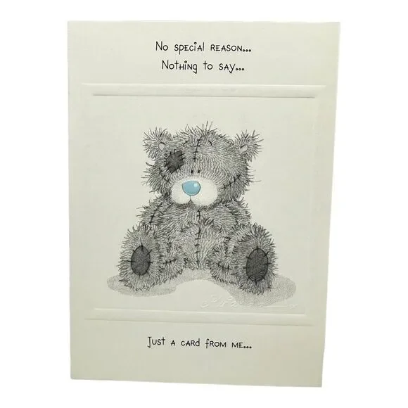 Me To You -‎ Cute FRIENDSHIP Card, Teddy Bear Cheer Up Your Day + Envelope