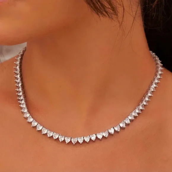 Heart shaped necklace 18”
