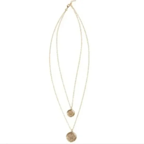 Double Coin Necklace