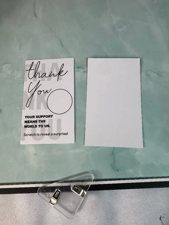 ★ 50 Scratch-Off Thank You Cards Customer Appreciation Surprise Reveal