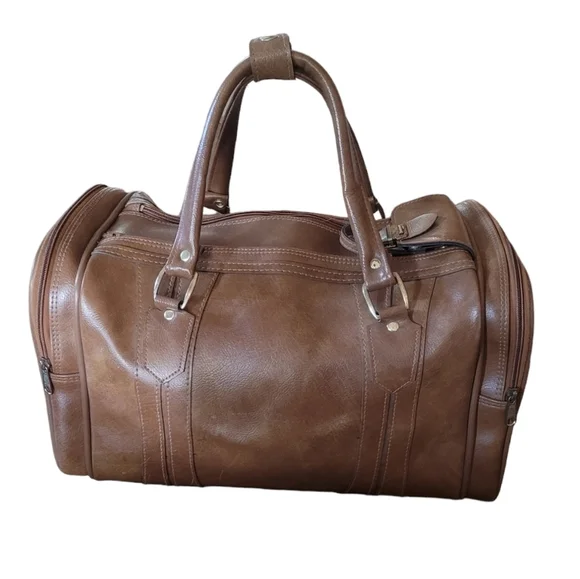 American Tourister 1981 Brown‎ Carry On Tote Bag