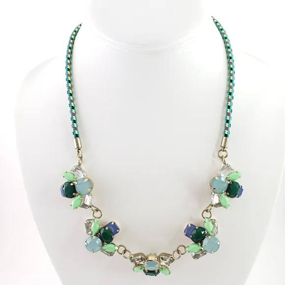 Crewcuts Statement Necklace Cording + Rhinestones