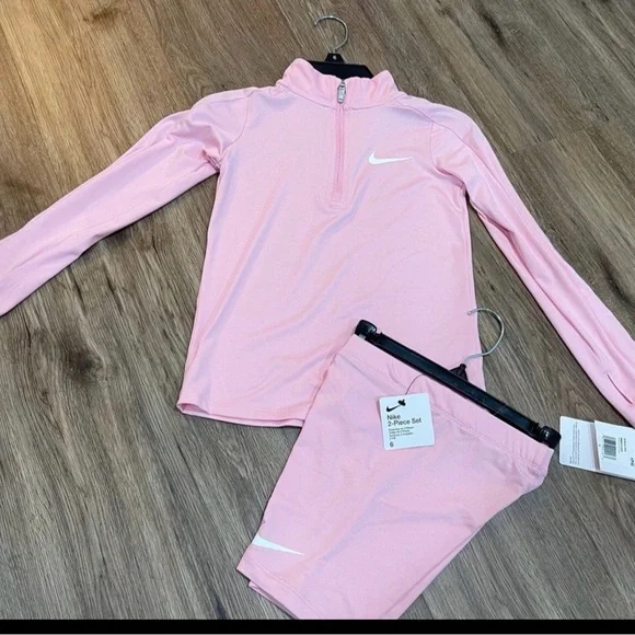 Nike Kids Pink Long-Sleeve  Set