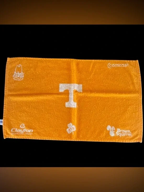 Tennessee Volunteers Orange Rally Hand Towel White T Logo 100% Cotton 15” x 25”