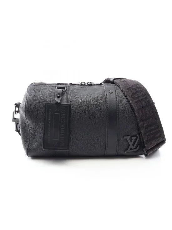 Louis Vuitton Shoulder Bag City Keepall Noir Leather