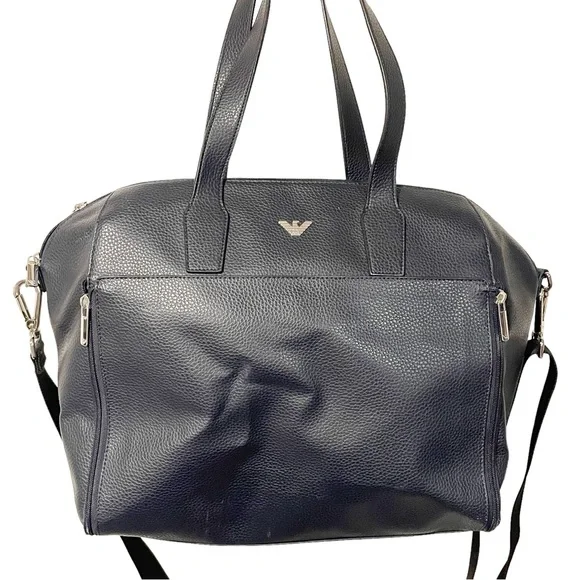 EMPORIO ARMANI‎ Baby Changing Bag in Dark Blue Travel Tote Carryon Shoulder Bag