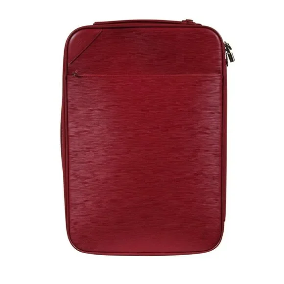 Louis Vuitton Red Epi Leather Pegase 50 Suitcase Trolley Case Luggage Travel