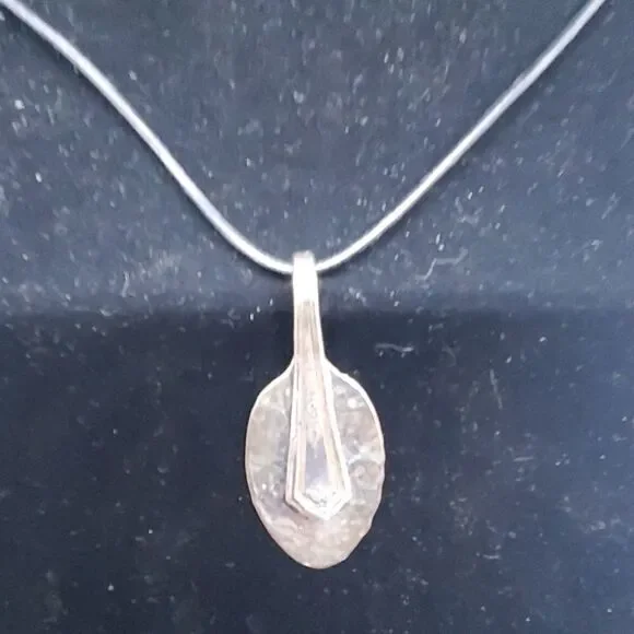 Hammered Vintage Spoon Necklace