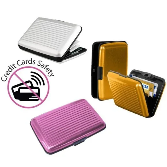NEW 3-PACK ANTI-RFID THEFT SECURE TRAVEL CARD CASE