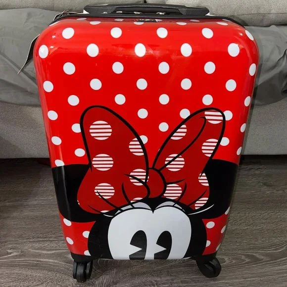 FUL Disney Minnie Mouse Polka Dot 21” Carry-On Hardside Spinner Suitcase Luggage