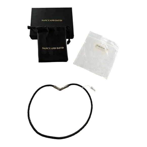 Vintage Nancy and David Black Necklace