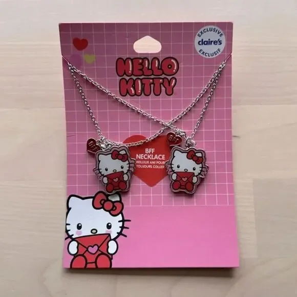 Claire's Sanrio Hello Kitty BFF necklace new