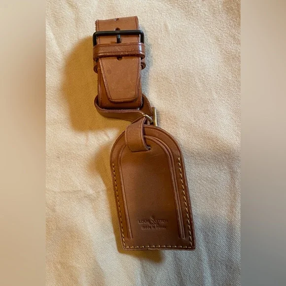 Louis Vuitton Tan Poignet Leather Strap & Hangtag
