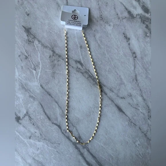 NWT Giani Bernini 18k Gold Over Sterling Silver Necklace 20 inch necklace