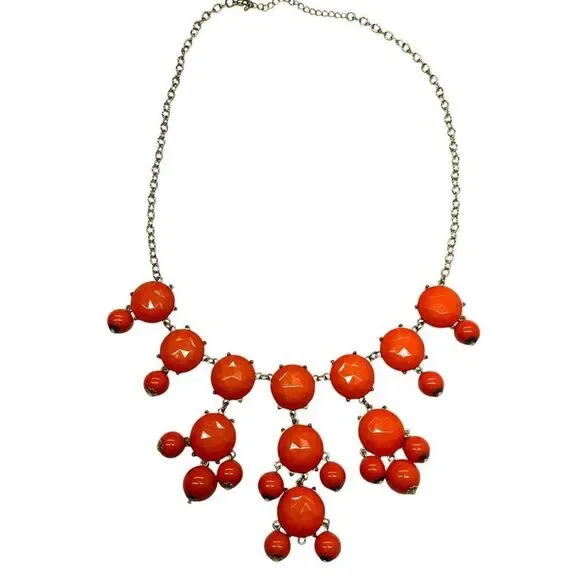 Chunky Coral Beaded Necklace