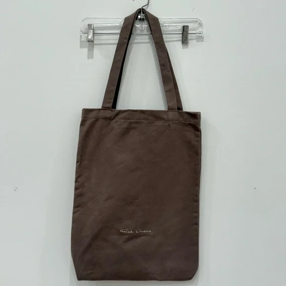 RICK OWENS Embroidered Brown Tote Bag